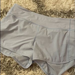 lululemon speed up shorts/4” inseam/chambray/sz 10